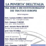 LA POVERTA’ DELL’ITALIA TRA EURO E INCOSTITUZIONALITA’