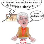 RIONDINO IN RAI: L’ILVA HA PRODOTTO TUMORI MA ANCHE SOLDI AL SINDACATO – La Vignetta di Valerio Melcore
