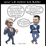 GIU’ LE MANI DA BARI – La Vignetta di Valerio Melcore