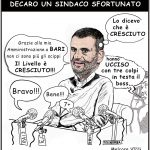 BARI: GLI SCIPPATORI FANNO IL SALTO DI QUALITA’ – La Vignetta di Valerio Melcore