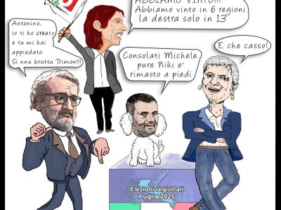 REGIONALI IN PUGLIA – La Vignetta di Valerio Melcore