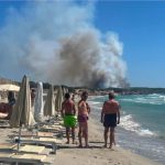 L’INCENDIO DEL GIORNO A PUNTA PIZZO DI GALLIPOLI. DEVASTAZIONE E PAURA