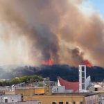L’INCENDIO DEL GIORNO SULLA COLLINA DI  MADONNA DELLA SERRA DI RUFFANO. DEVASTAZIONE AMBIENTALE, E PAURA