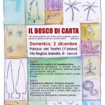 IL BOSCO DI CARTA. Terzo appuntamento domenica 2 dicembre, ai Teatini, con il progetto “I semi della diversità”, vincitore di Principi Attivi 2010.