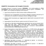 LECCE: CONSIGLIO COMUNALE IL 15 MAGGIO