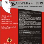 KALISPERA 4: ASCOLTI, SUONI, VISIONI DELLA SERA