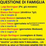 BASTA NASCERE NELLA FAMIGLIA GIUSTA. MEGLIO SE E’ DI SINISTRA