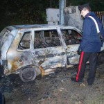 VEGLIE: INCENDIATA AUTO