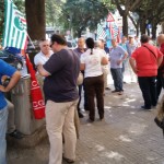 LA PROTESTA DI QUESTA MATTINA DEL PUBBLICO IMPIEGO DAVANTI ALLA PREFETTURA