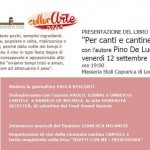 PARTONO MERCOLEDI’ 11 DIECI GIORNI DI ARTE E CULTURA A CAPRARICA DI LECCE