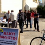 PROTESTA A MELISSANO CONTRO L’AMMINISTRAZIONE PER LA RETE FOGNARIA