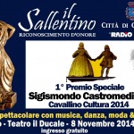 Il Sallentino approda a Cavallino: Serata d’onore sabato 8 novembre 2014
