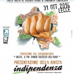 RIVISTE / VENERDI’ 31 ALLE MANIFATTURE KNOS DI LECCE PRESENTAZIONE DI “INDIPENDENZA”