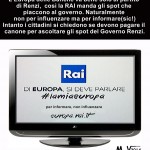 LA RAI MANDA SPOT PER IL GOVERNO RENZI