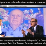 DARIO FO DA FASCISTA A COMUNISTA. IN TV BALBETTA SI CONFONDE,  A VOLTE  E’ INCOMPRENSIBILE.