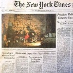 PRIMA PAGINA DEL NEW YORK TIMES DEDICATA ALLE ULTIME SCOPERTE ARCHEOLOGICHE A LECCE