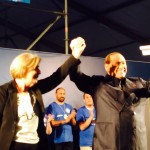 LA GIORNATA PUGLIESE DEL LEADER DI FORZA ITALIA, IN SERATA A LECCE A SOSTEGNO DI ADRIANA POLI BORTONE / SILVIO BERLUSCONI: “Quella di Raffaele Fitto è un’ operazione senza senso e senza speranza”