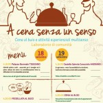 CENA AL BUIO E PROVE DI ABILITA’ PER DEGUSTARE CON I CINQUE SENSI