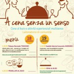 CENA AL BUIO E PROVE DI ABILITA’ PER DEGUSTARE CON I CINQUE SENSI