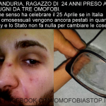 PICCHIATO PERCHE’ GAY, MANDURIA SI INTERROGA SUL BRUTTO EPISODIO DI OMOFOBIA DI DOMENICA SERA CHE IN QUESTE ORE STA FACENDO IL GIRO DEL WEB