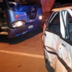 PULLMAN CONTRO AUTO A TARANTO, QUINDICI FERITI