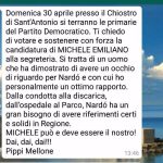 DAI DAI DAI!!! MICHELE EMILIANO I LOVE YOU, E L’ APPOGGIO DEL SINDACO DI NARDO’ PIPPI MELLONE AL CANDIDATO ALLA SEGRETERIA DEL PD SUSCITA POLEMICHE