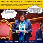 LA MINISTRA TRENTA…ABBIAMO FATTO TRENTUNO – la vignetta di leccecronaca.it