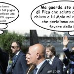 IL PRESIDENTE DELLA CAMERA SALUTA COL PUGNO CHIUSO – la vignetta di leccecronaca.it