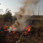 INCENDIO IN UNA DISCARICA ABUSIVA