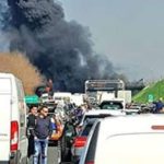 TIFOSI DEL LECCE DIRETTI A ROMA ASSALITI IN AUTOSTRADA