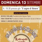 A CAPRARICA SI INAUGURA IL RISTORANTE SOCIALE