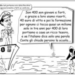 L’ITALIA: LA REPUBBLICA DELLE BANANE, SBARCANO ALTRI 400 CLANDESTINI. La Vignetta di leccecronaca.it