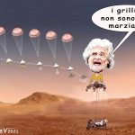 ‘Perseverance’ è atterrata su Marte…A guidarla, Beppe Grillo – La vignetta di Valerio Melcore
