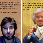 GRILLO MANIPOLA IL VOTO SUL GOVERNO DRAGHI – La Vignetta di Valerio Melcore