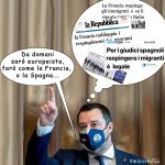 SALVINI SULL’IMMIGRAZIONE SEGUIRA’ L’EUROPA – La vignetta di Valerio Melcore