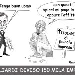 DRAGHI: 11 MILIARDI DI RISTORI ALLE AZIENDE – La vignetta di Valerio Melcore