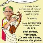 LETTA STAI SERENO…VAFFANCULO…ALLA BALENA – La vignetta di Valerio Melcore