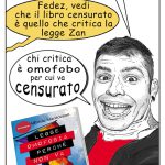 LEGGE ZAN PARTE LA CENSURA – La vignetta di Valerio Melcore