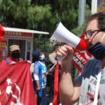 PROTESTA DEL PARTITO COMUNISTA CONTRO IL GOVERNO