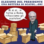 ELEZIONE DI MATTARELLA – La Vignetta di Valerio Melcore