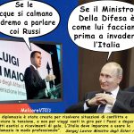 DI MAIO: MA LA DIPLOMAZIA ENTRA IN CAMPO PRIMA O DOPO LA GUERRA? – La Vignetta di Valerio Melcore