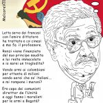 LA SINISTRA E’ PER LA PACE MA VENDE ARMI PER LA GUERRA – La vignetta di Valerio Melcore
