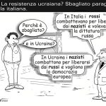 IERI, I COMUNISTI COMBATTEVANO PER LA DITTATURA DEL PROLETARIATO, OGGI I NAZISTI COMBATTONO PER LA DEMOCRAZIA? – La Vignetta di Valerio Melcore