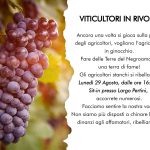 A GUAGNANO LA PROTESTA SPONTANEA DEI VITICULTORI