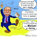 BERLUSCONI:  COMUNQUE SONO IL NUMERO UNO…HIC! – La Vignetta di Valerio Melcore