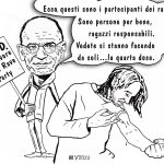 IL P.D. DA PARTITO DEI LAVORATORI A PARTITO DEI NULLA FACENTI – La vignetta di Valerio Melcore
