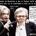 NEL GOVERNO MELONI ANCHE UNA COPPIA DI MATTI – La vignetta di Valerio Melcore