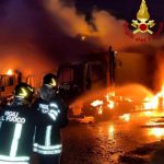 ATTENTATO INCENDIARIO CONTRO AZIENDA DI TAVIANO