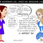 PIOVE GOVERNO LAD… ANZI NO – La vignetta di Valerio Melcore