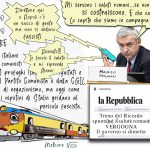 IL TRENO DEL RICORDO: REPUBBLICA NON GUARDA LA LUNA E NEPPURE IL DITO, MA IL PELO  DEL BRACCIO. – La Vignetta di Valerio Melcore